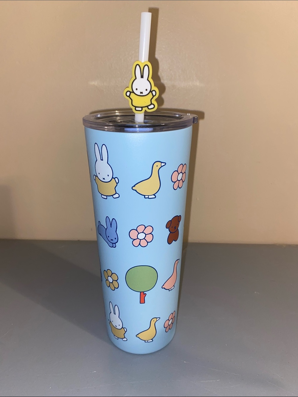 NWT Miffy Stainless Steel Blue Tumbler